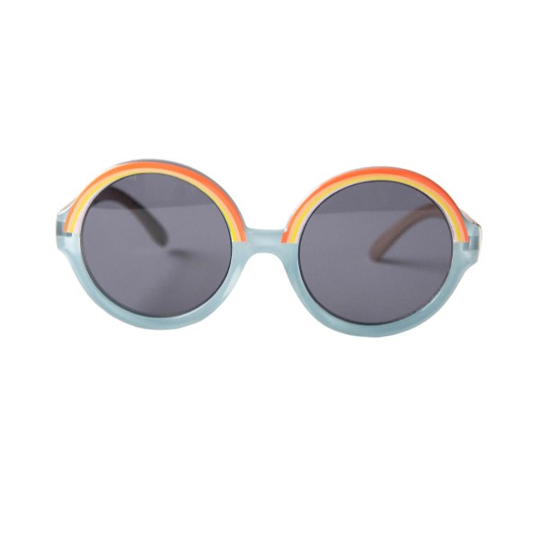 Runde Kinder-Sonnenbrille Regenbogen | Rockahula - Hellblau