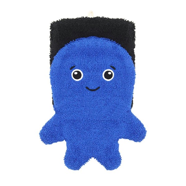 Waschhandschuh Tier für Kinderhände (klein) | Fürnis - Blau