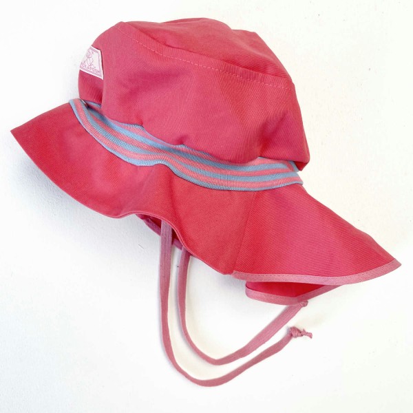 Lasse Sonnenhut mit elastischem Bund UV-Schutz 40 - Rot