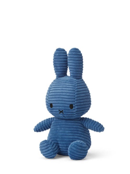 Miffy aus Cord, sitzend Nijntje | Bon Ton Toys - Blau