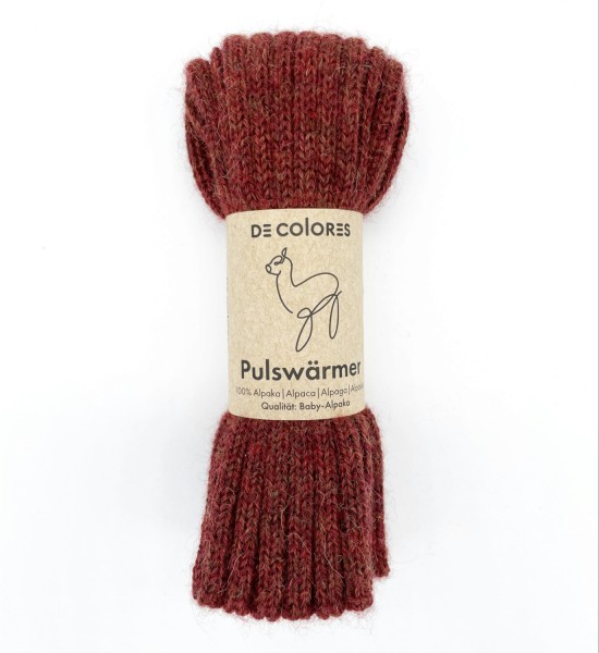 Pulswärmer & Kinderstulpe Alpaka Wolle | De Colores - Braun