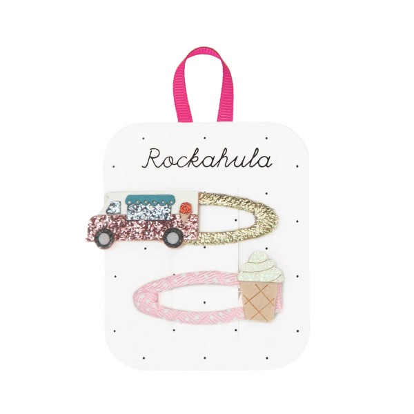 Kinder Haarspangen Eiswagen | Rockahula - Rosa