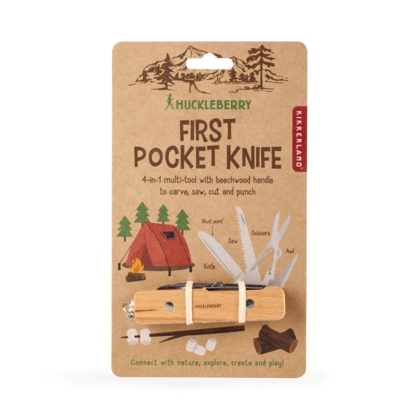 Huckleberry Pocket Knife Taschenmesser | Kikkerland - Beige