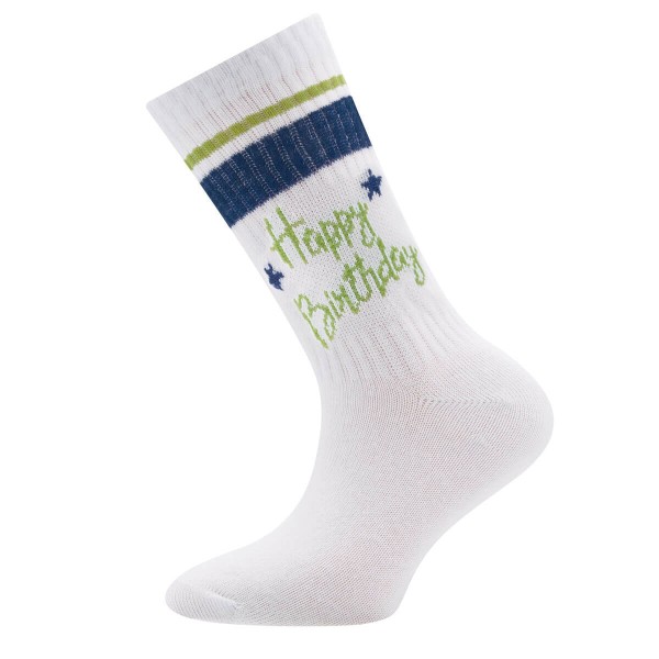 Kinder Socken Happy Birthday | Ewers - Weiß