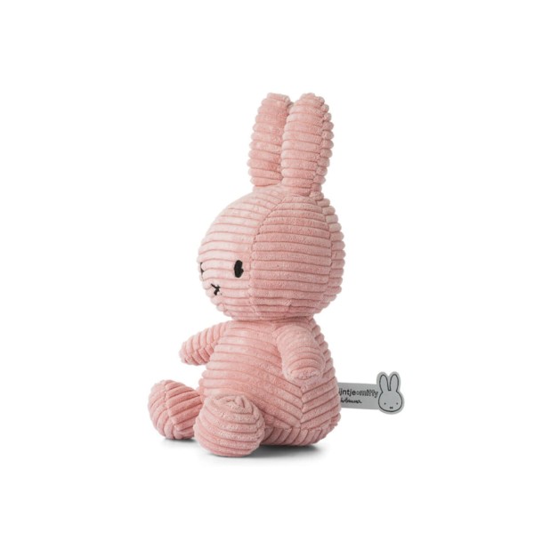 Miffy aus Cord, sitzend Nijntje | Bon Ton Toys - Rosa