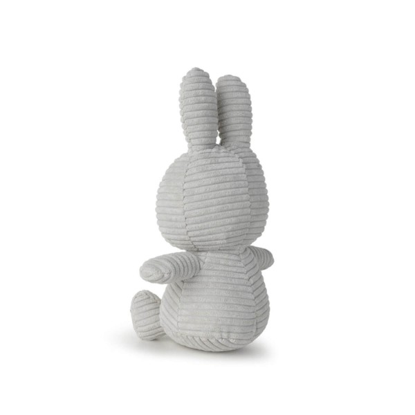 Miffy aus Cord, sitzend Nijntje | Bon Ton Toys - Grau