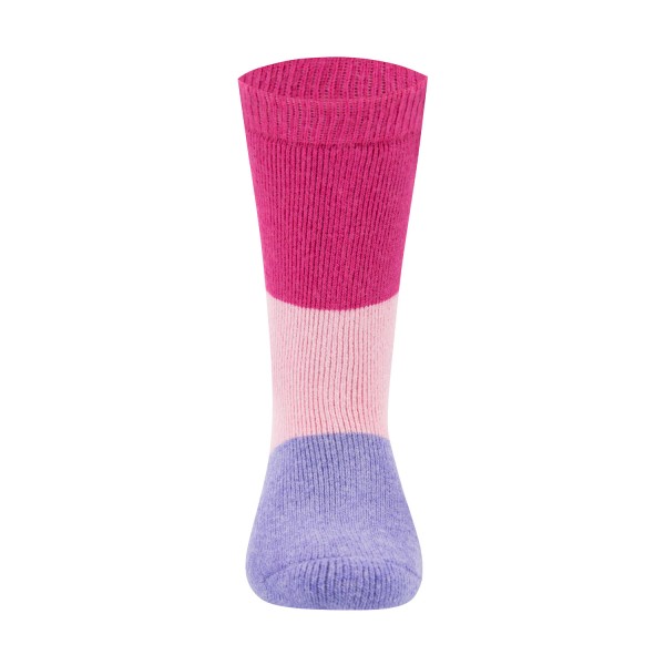 Kinder-Socken GOTS Gummistiefelsocken Blockringel | Ewers - Pink