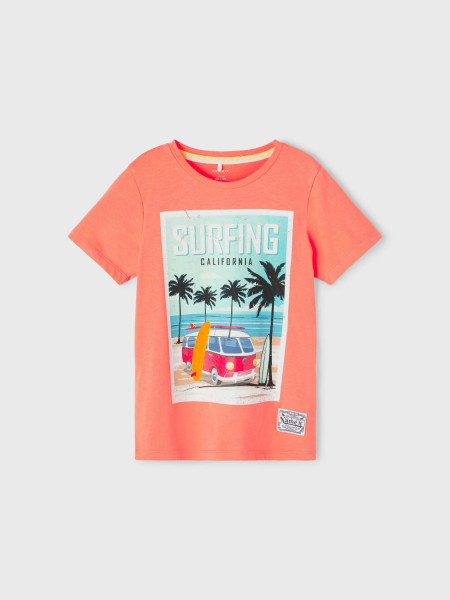 Name It Print T-Shirt - Rosa