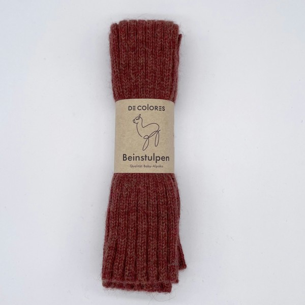 Beinstulpen Alpaka Wolle | De Colores - Braun