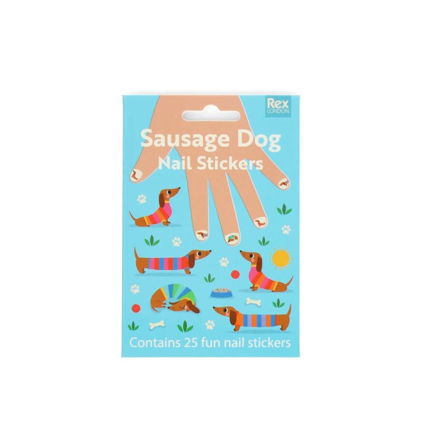 Nagelsticker Dackel Sausage Dog | Rex London - Bunt