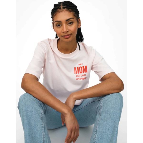 Damen-T-Shirt "Mom Superpower" | Famvibes - Rosa