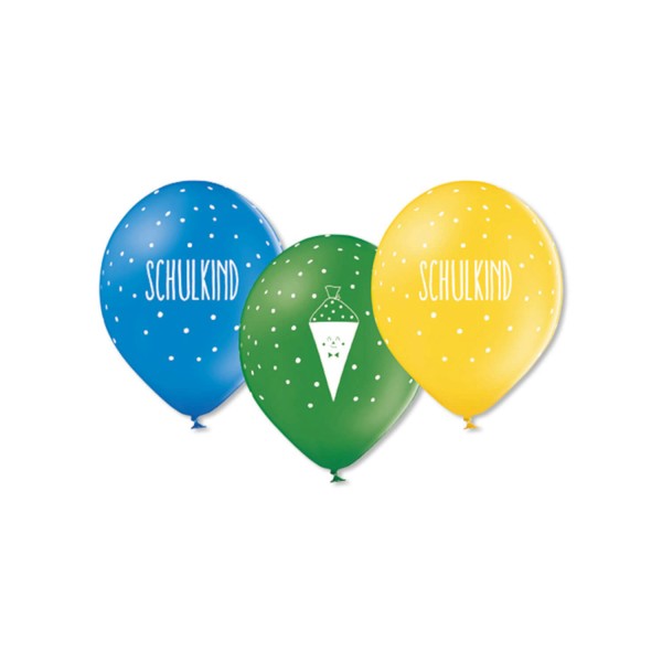 12 Schulkind Luftballons aus Naturkautschuk | Ava & Yves - Bunt