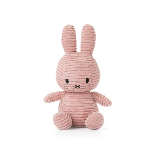 Miffy aus Cord, sitzend Nijntje | Bon Ton Toys - Rosa