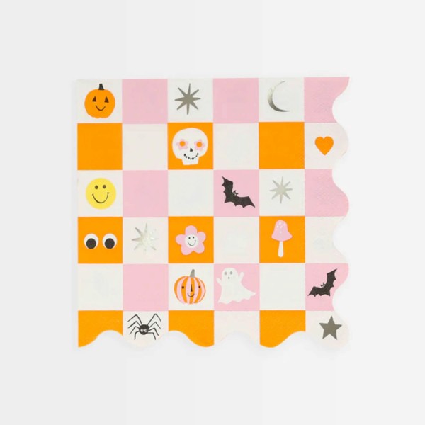 Große Servietten Halloween Partydeko | Meri Meri - Orange