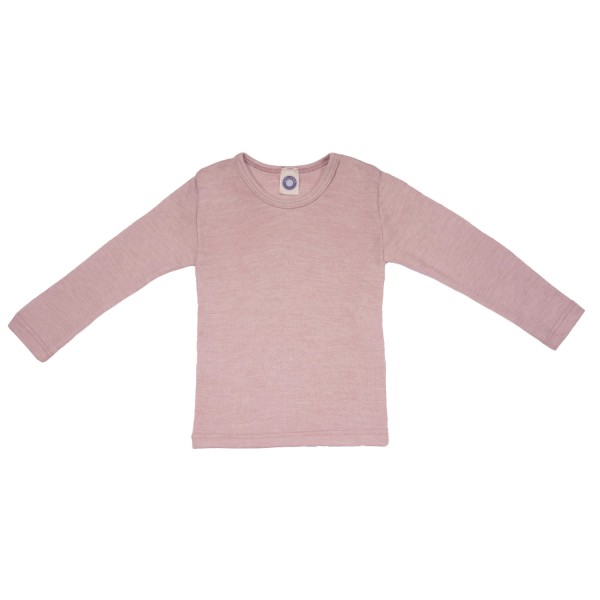 Langarm Shirt Kinder Wolle/Seide | Cosilana - Altrosa