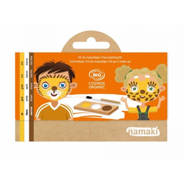 Löwe & Giraffe Kinderschminke 3 Farben Bio | Namaki - Orange