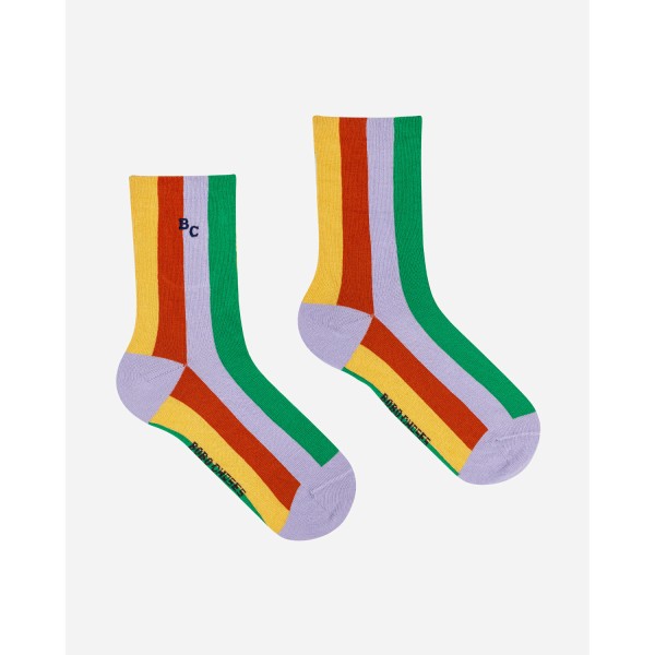Lange Socken Kinder gestreift | Bobo Choses - Bunt