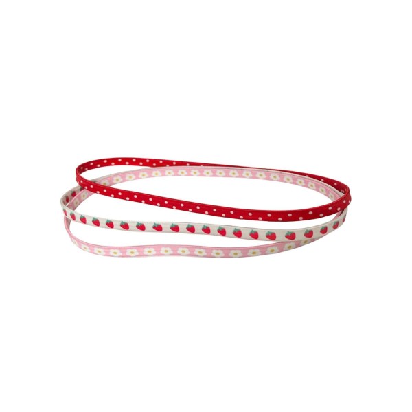 Elastische Haarbänder Erdbeere 3er-Set | Rockahula - Rot