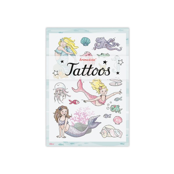 Kinder-Tattoos Meerjungfrau | Krima & Isa - Bunt