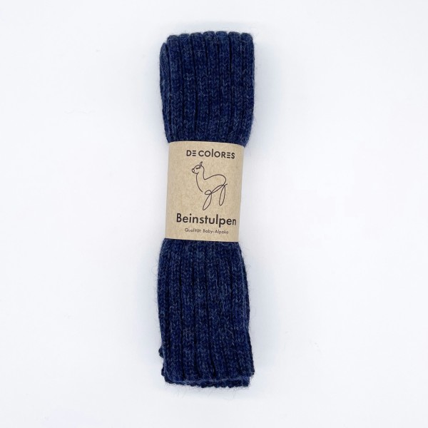 Beinstulpen Alpaka Wolle | De Colores - Jeans