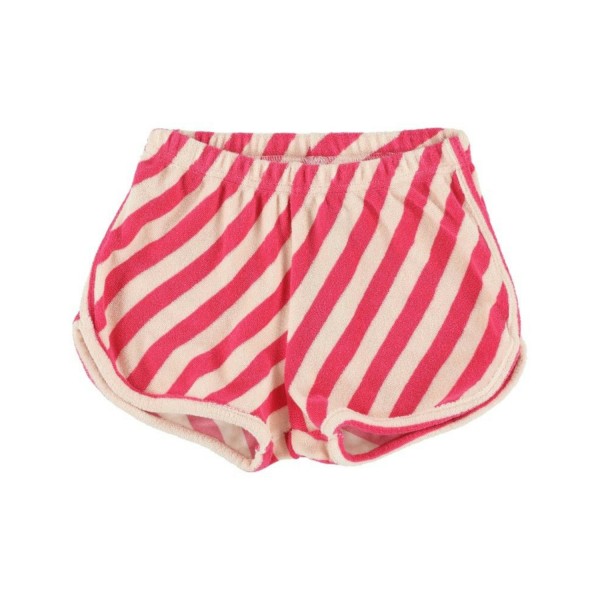 Lily Balou Frottee Shorts gestreift - Pink