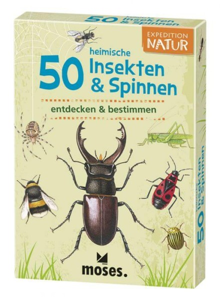 Expedition Natur 50 heimische Insekten & Spinnen | Moses - ohne Farbe