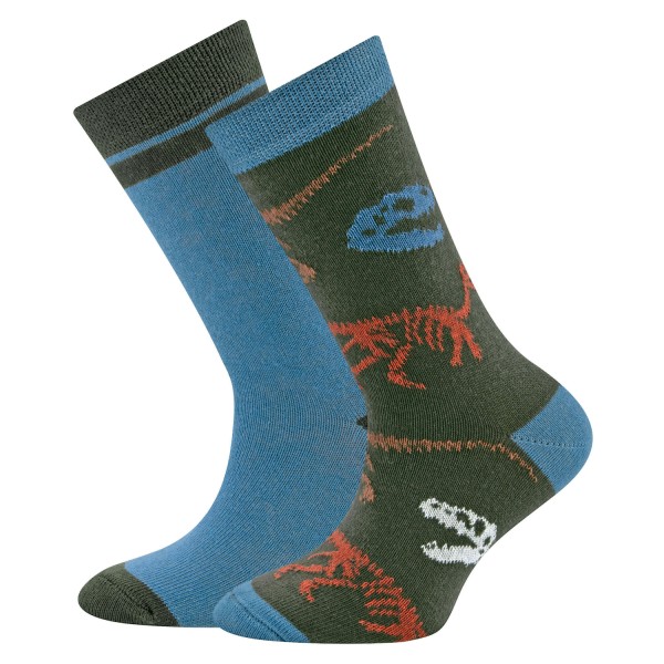 Dino Kinder Socken 2er Pack | Ewers - Blau