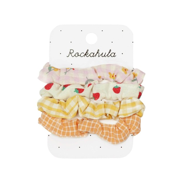 Scrunchie Haargummi-Set Picknick | Rockahula - Gelb