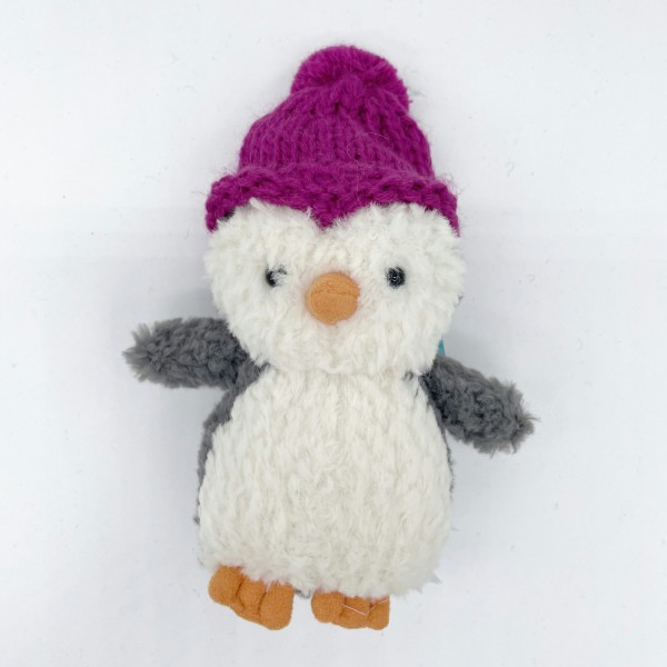 Wee Pinguin mit Mütze | Jellycat - Pink