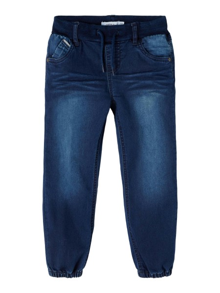 Baggy Fit Jeans mit weichem Bund – Bob NOOS - Blau