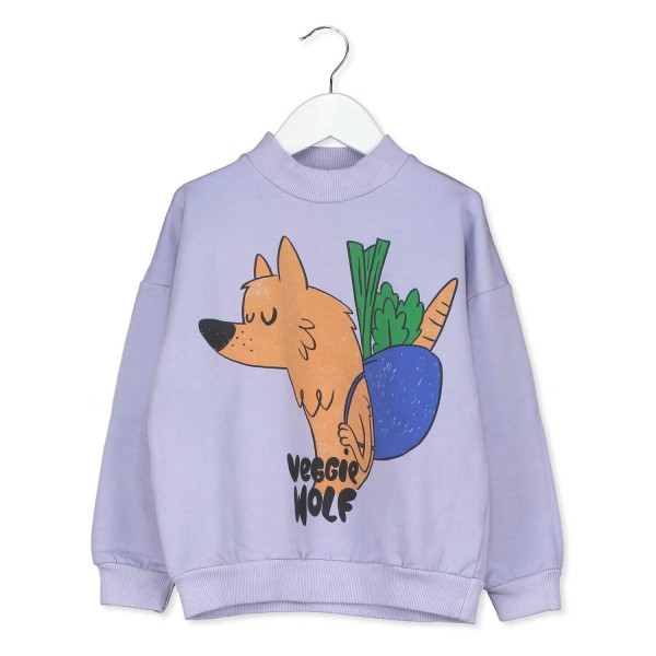 Wolf Sweatshirt Kinder Veggie | Lötiekids - Helllila