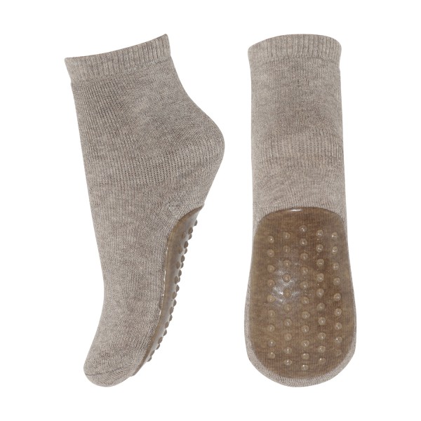 Baby-Wollsocken mit Anti-Rutschsohle | MP DEnmark - Beige