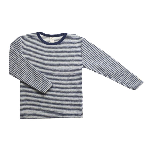 Kinder-Pullover Ringel Schurwolle kbT | Lilano - Marine