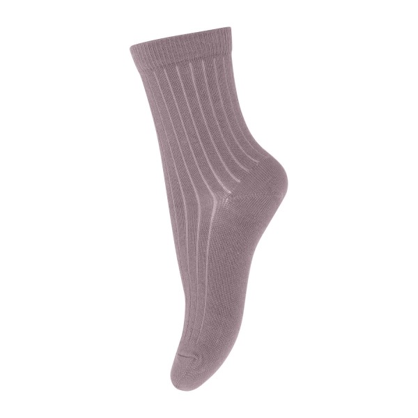 Kinder Rippstrick Socken Wolle | MP Denmark - Helllila