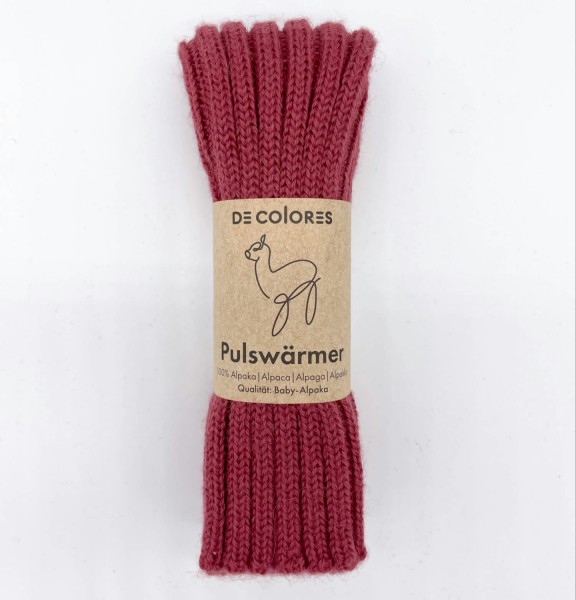 Pulswärmer & Kinderstulpe Alpaka Wolle | De Colores - Altrosa