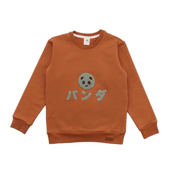 Kinder Sweatshirt Panda | Walkiddy - Braun