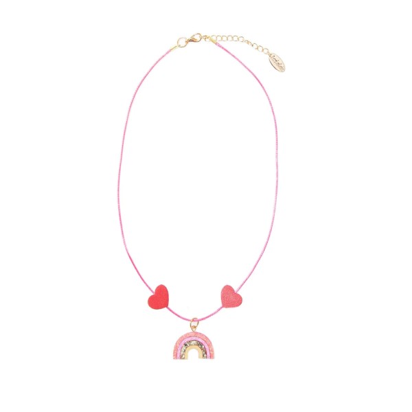 Kinder-Halskette Regenbogen | Rockahula - Pink